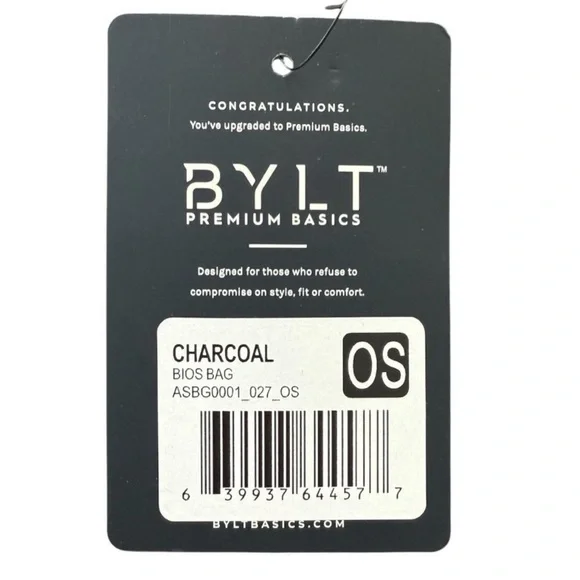NWT BYLT Premium Basics BIOS Bag Charcoal - Picture 2 of 5